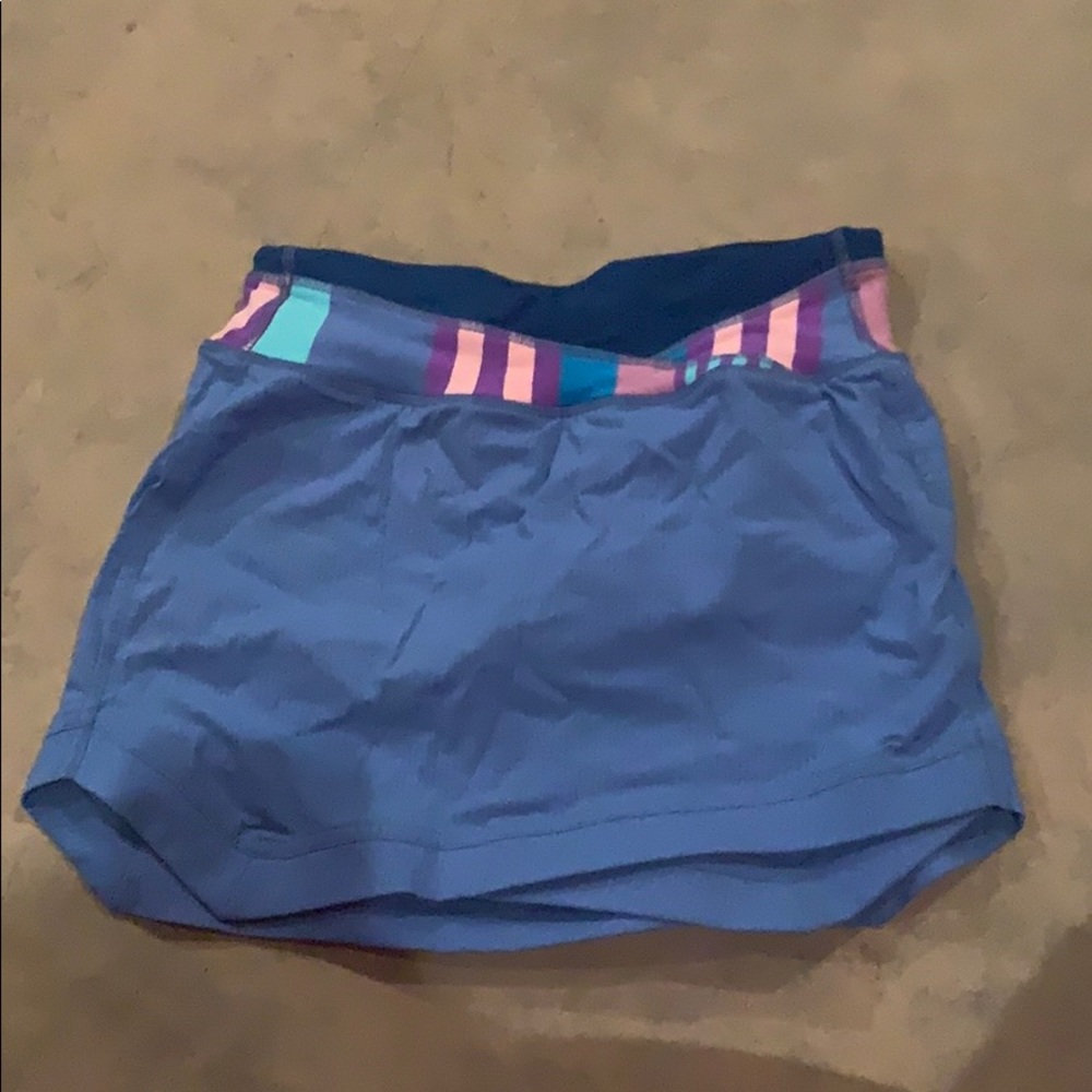 Iviva neon blue tennis skirt